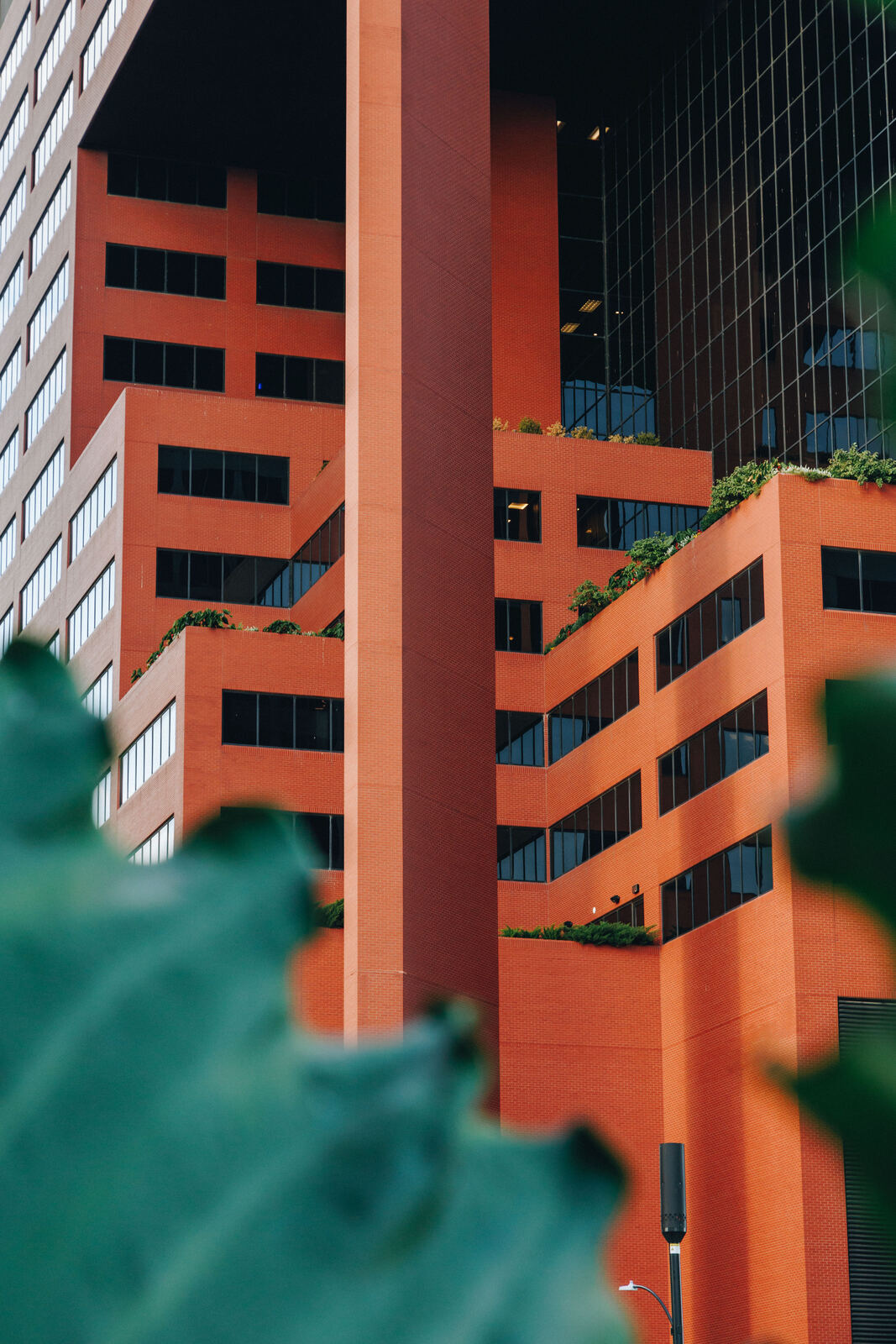 Orange fire escapes
